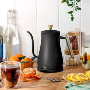 Generic Beautiful 1-Liter Electric Gooseneck Kettle 1200 W, Black Sesame by Drew Barrymore, (Black Sesame), 19279