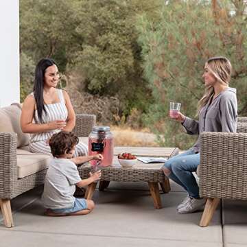 1 Gallon Glass Water Dispenser Perfect for Gatherings