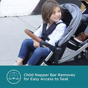 Contours Legacy Convertible Modular Baby & Toddler Stroller, Single to Double Design, Reversible Seating, Infant Car Seat Compatibility, Spacious Storage, Height Adjustable Handle - Graphite Gray