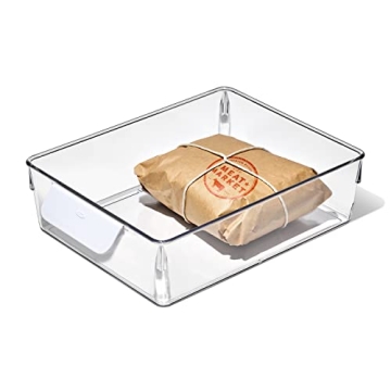 OXO Good Grips Fridge Organization Bin - Perfect for Deli Meats, Cheeses, and More