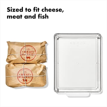 OXO Fridge Organization Bin - Ideal for Deli Meats and Cheeses