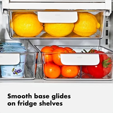 OXO Fridge Organization Bin - Ideal for Deli Meats and Cheeses