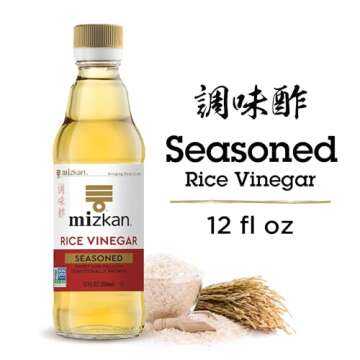 Mizkan Rice Vinegar Seasoned, Mild & Sweet – Perfect for a Variety of Dishes!