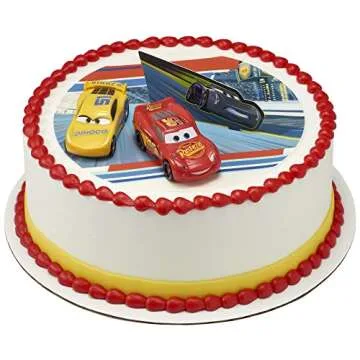 DecoPac Disney Cars 3 Cake Topper - Lightning McQueen & Cruz
