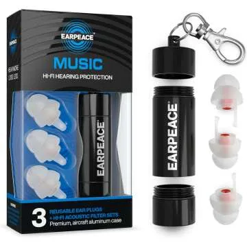 High Fidelity Concert Ear Plugs - 26dB Noise Reduction