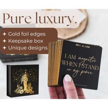 THE MINDFUL COLLECTIVE Positive Affirmation Cards for Women - 50 Daily Affirmations for Women. Motiv...