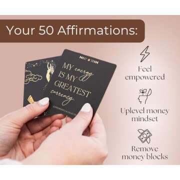 THE MINDFUL COLLECTIVE Positive Affirmation Cards for Women - 50 Daily Affirmations for Women. Motivational Mindfulness Cards, Inspirational Self Care Spiritual Gifts for Astrology, Zodiac