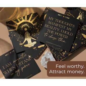 THE MINDFUL COLLECTIVE Positive Affirmation Cards for Women - 50 Daily Affirmations for Women. Motivational Mindfulness Cards, Inspirational Self Care Spiritual Gifts for Astrology, Zodiac