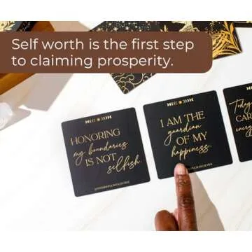 THE MINDFUL COLLECTIVE Positive Affirmation Cards for Women - 50 Daily Affirmations for Women. Motivational Mindfulness Cards, Inspirational Self Care Spiritual Gifts for Astrology, Zodiac