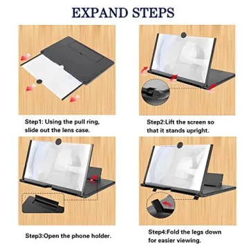 Kairry 12" Smartphone Magnifier for HD Viewing Experience