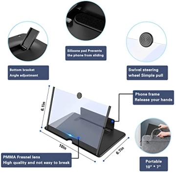 Kairry 12" Smartphone Magnifier for HD Viewing Experience