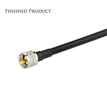 wlaniot PL259 Crimp Connector PL-259 Plug Male Connector pl259 pl-259 UHF Male Solder Connector for LMR-400 RG-213 CB Ham Radio Antenna 2pcs