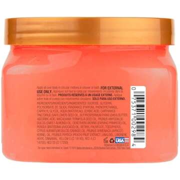 Tree Hut Peach Sorbet Shea Sugar Scrub | Exfoliating Body Scrub Removes Dead, Dry Skin for a Soft & Hydrated Feel | Nourishing Essential Body Care | 18 fl oz.