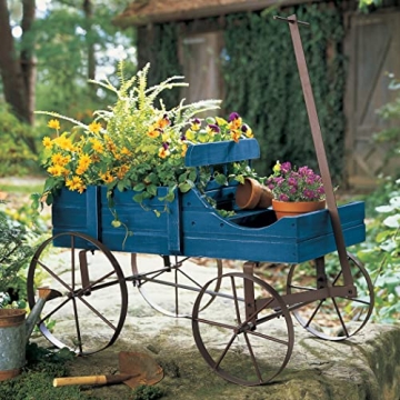Amish Wagon Decorative Indoor/Outdoor Planter for Gardens