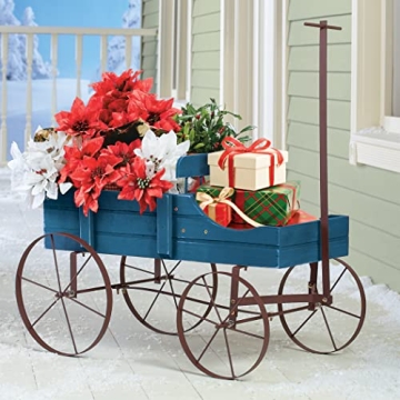 Amish Wagon Decorative Indoor/Outdoor Planter for Gardens