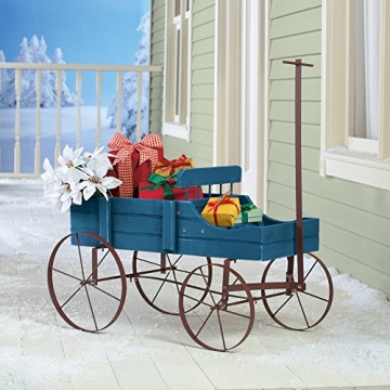 Amish Wagon Decorative Indoor/Outdoor Planter for Gardens