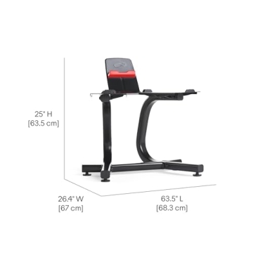 BowFlex SelectTech Stand with Media Rack for Dumbbells