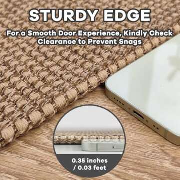 EARTHALL Woven Runner Rug 2x6 Ft Washable Runners for Hallways Cotton Non Slip Rubber Backed Kitchen...