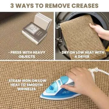 EARTHALL Woven Runner Rug 2x6 Ft Washable Runners for Hallways Cotton Non Slip Rubber Backed Kitchen Runner Braided Indoor Floor Carpet for Entryway, Hallway, Kitchen, Bedroom, Orange/Tan/Brown