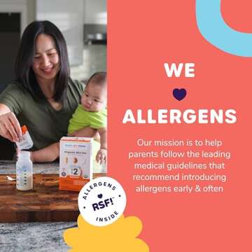 Stage 2 Mix-ins – Safe & Easy Early Allergen Introduction for Babies 4+ Months, Mix with a Bottle ...