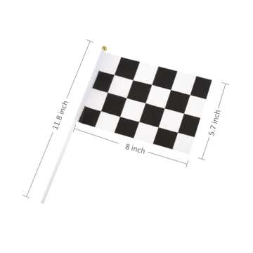 50 Checkered Flags – Perfect for Kids’ Racing Birthday Parties and Events