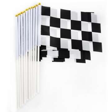 50 Checkered Flags for Racing Theme Parties and Events
