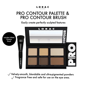 LORAC PRO Contour Palette & Contour Brush, Multi