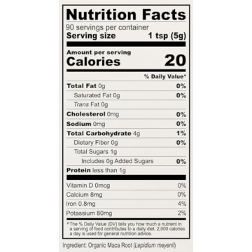 Anthony's Organic Gelatinized Maca Root Powder - 1 lb