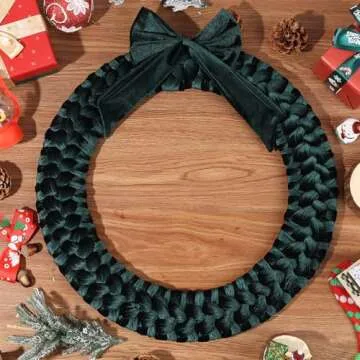 Christmas Velvet Wreath for Elegant Holiday Decor