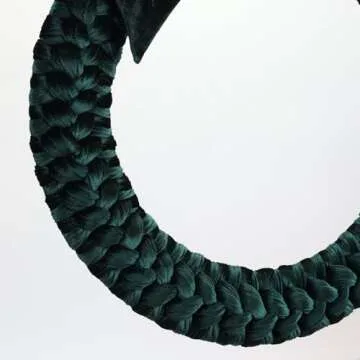 Christmas Velvet Wreath for Elegant Holiday Decor
