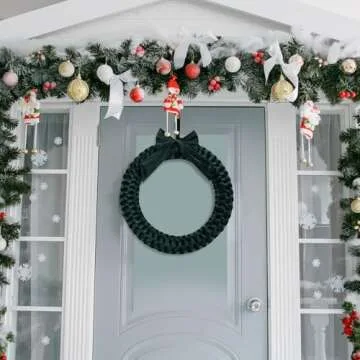 Christmas Velvet Wreath for Elegant Holiday Decor
