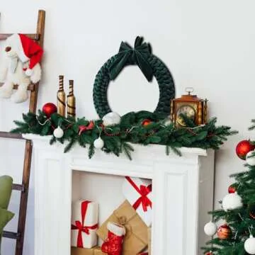 Christmas Velvet Wreath for Elegant Holiday Decor