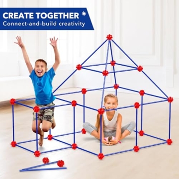 Creative 180Pcs Fort Building Kit for Kids Ages 4-12
