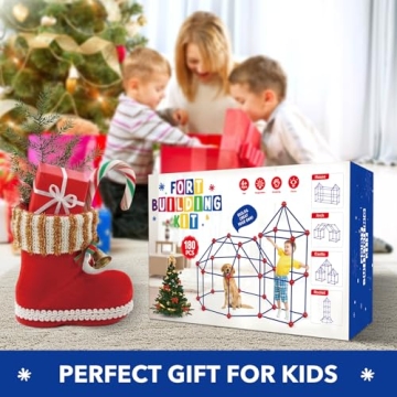 Creative 180Pcs Fort Building Kit for Kids Ages 4-12