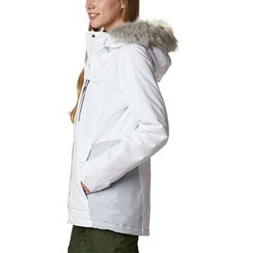 Columbia Women's Ava Alpine Insulated Jacket, White/Cirrus Grey, X-Large