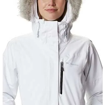 Columbia Women's Ava Alpine Insulated Jacket, White/Cirrus Grey, X-Large
