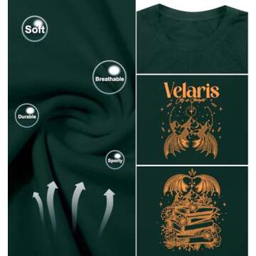 MOUSYA Women City of Starlight Shirt The Night Court Shirt Book Fan Gift Vintage Stars Graphic Tee