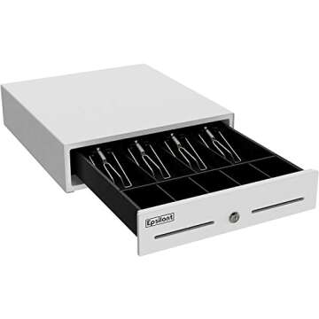 Epsilont Square Register Hardware Bundle Compact -M10 2" Compact Receipt Printer, Mini Cash Drawer, ...