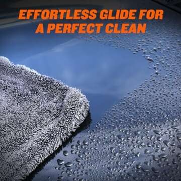 SMINDER 2-Pack 1200 GSM Car Drying Towels – Microfiber Towels for Cars (36" x 24"), Ultra-Absorben...