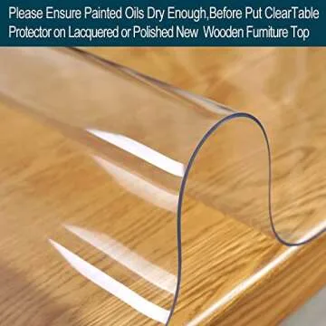 Wadrac Long Clear Table Pad 16x96 Inch – Durable & Stylish