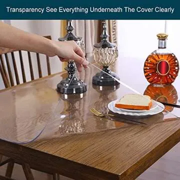 Wadrac Long Clear Table Pad 16x96 Inch – Durable & Stylish