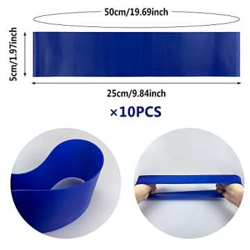 Stretchy Resistance Fidget Bands Toy for Kids 10 Pack Bounce Kick & Stretch Your Feet for ADHD ADD S...