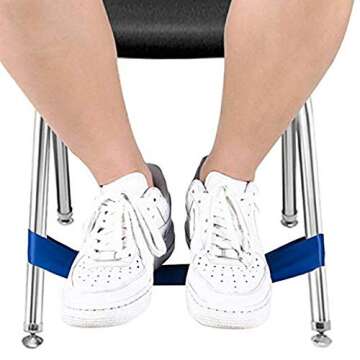 Stretchy Resistance Fidget Bands Toy for Kids 10 Pack Bounce Kick & Stretch Your Feet for ADHD ADD SPD Autism & Poor Concentration Improve Classroom Focus Ameliorate Sensory Input