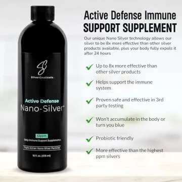 Colloidal Silver Nano Technology - Immune Support 32ppm 16oz