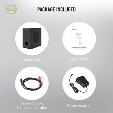 Bestisan 6.5 inch Active Subwoofer for Deep Bass