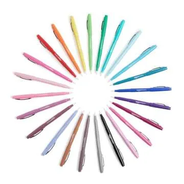 Amazon Basics Felt Tip Markers, Affordable Vibrant 24-Pack