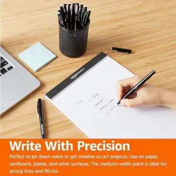 Amazon Basics Felt Tip Markers, Affordable Vibrant 24-Pack