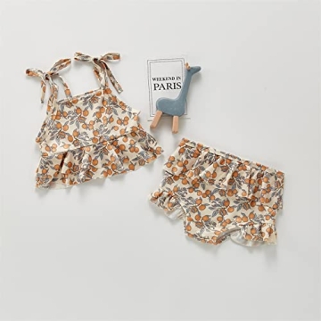 Infant Baby Girl Ruffle Floral Bikini for Summer Fun
