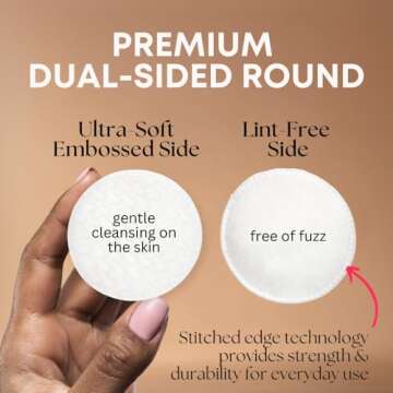 Swisspers Cotton Rounds - Hypoallergenic & Lint Free - 100 Count