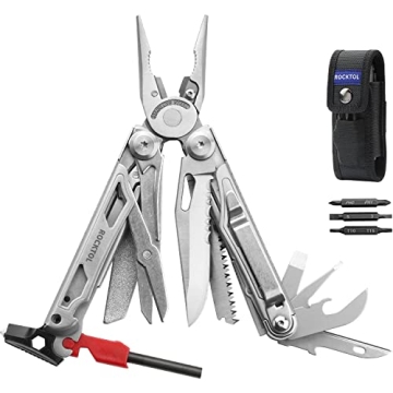 ROCKTOL 22-in-1 Multitool – Exceptional Tool for Camping, Survival & Everyday Use.
